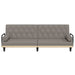 Slaapbank met armleuningen stof taupe