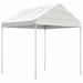 Prieel met dak 2,28x2,23x2,69 m polyetheen wit