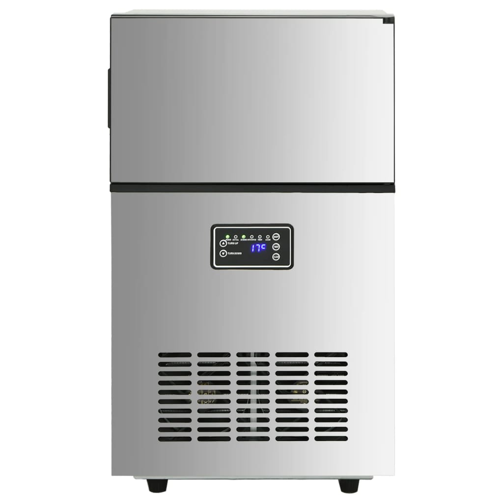 IJsblokjesmachine 45 kg / 24 u zilverkleurig