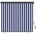 Rolgordijn Blauw en Wit 180 x 250 cm Stof en Aluminium