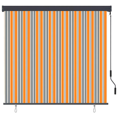 Rolgordijn Geel en Blauw 180 x 250 cm Stof en Aluminium