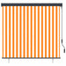 Rolgordijn Wit en Oranje 180 x 250 cm Stof en Aluminium