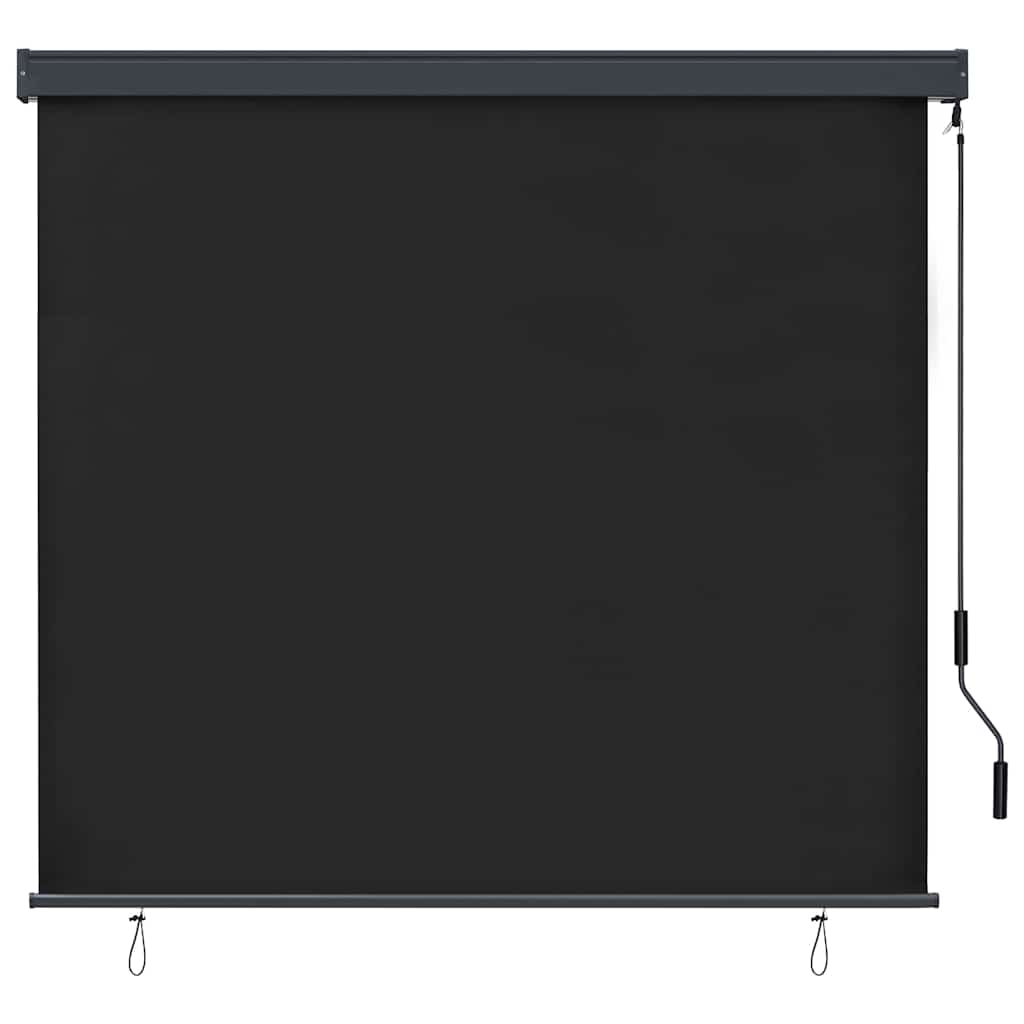 Rolgordijn Antracietkleurig 180 x 250 cm Stof en Aluminium