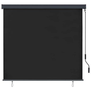 Rolgordijn Antracietkleurig 180 x 250 cm Stof en Aluminium