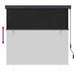 Rolgordijn Antracietkleurig 180 x 250 cm Stof en Aluminium