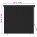 Rolgordijn Antracietkleurig 180 x 250 cm Stof en Aluminium