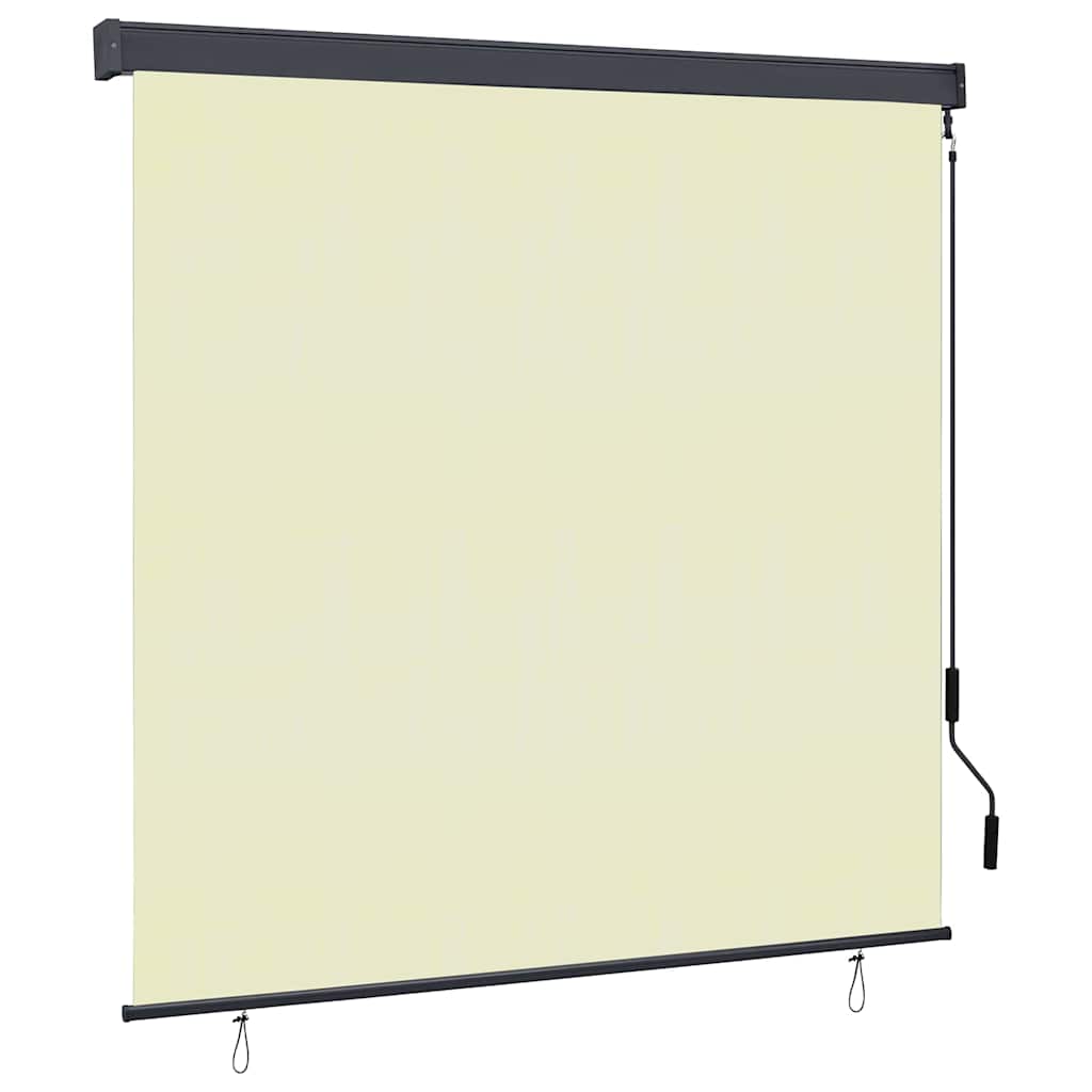 Rolgordijn Crèmekleurig 180 x 250 cm Stof en Aluminium