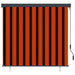 Rolgordijn Oranje en Bruin 180 x 250 cm Stof en Aluminium