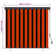 Rolgordijn Oranje en Bruin 180 x 250 cm Stof en Aluminium