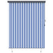 Rolgordijn Blauw en Wit 200 x 250 cm Stof en Aluminium