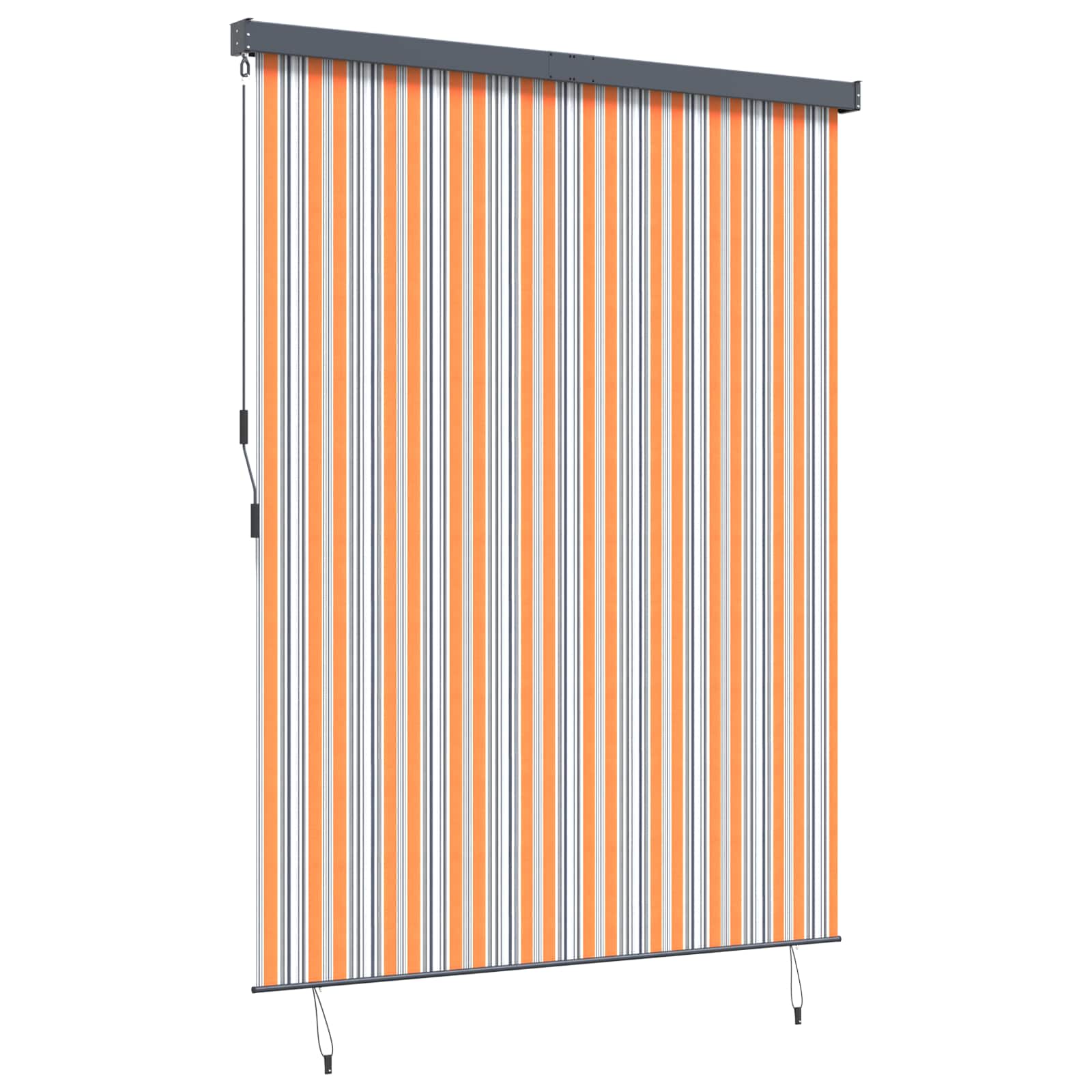 Rolgordijn Geel en Blauw 200 x 250 cm Stof en Aluminium