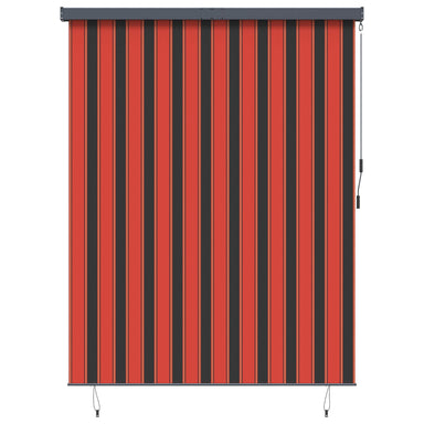 Rolgordijn Oranje en Bruin 200 x 250 cm Stof en Aluminium