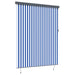 Rolgordijn Blauw en Wit 200 x 250 cm Stof en Aluminium