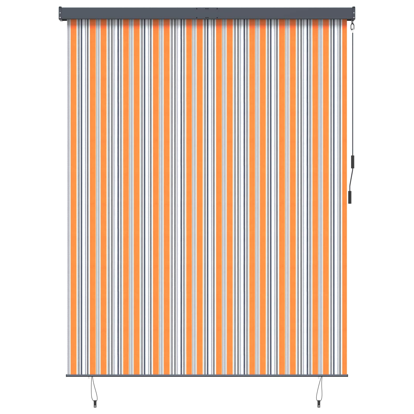 Rolgordijn Geel en Blauw 200 x 250 cm Stof en Aluminium