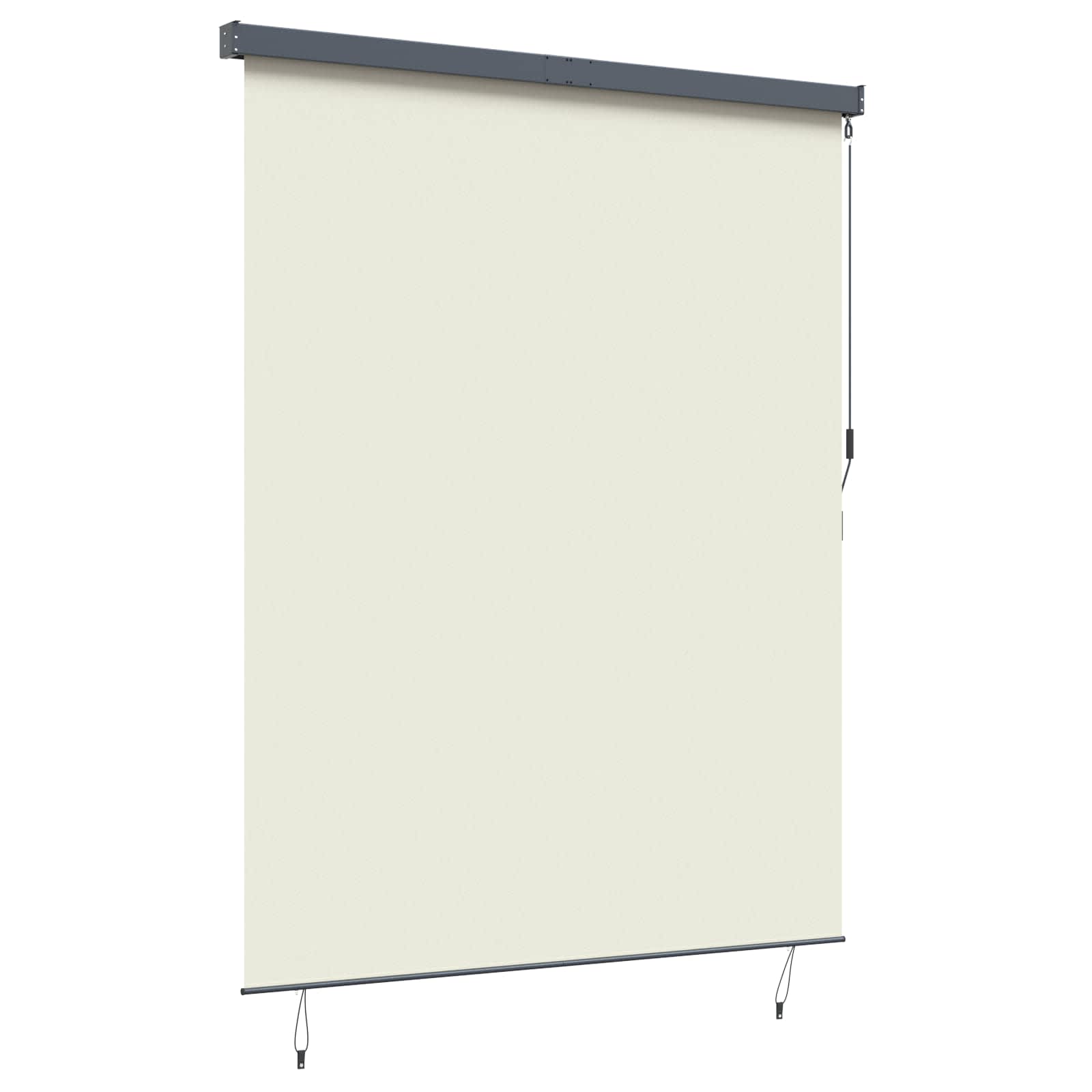 Rolgordijn Crèmekleurig 220 x 250 cm Stof en Aluminium
