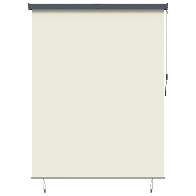 Rolgordijn Crèmekleurig 220 x 250 cm Stof en Aluminium