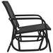 Schuifstoelen voor tuin 2 st 61x76x87 cm textileen staal zwart