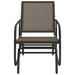 Schuifstoelen voor tuin 2 st 61x76x87 cm textileen staal bruin