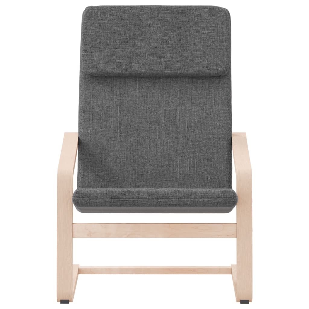 Relaxstoel stof donkergrijs
