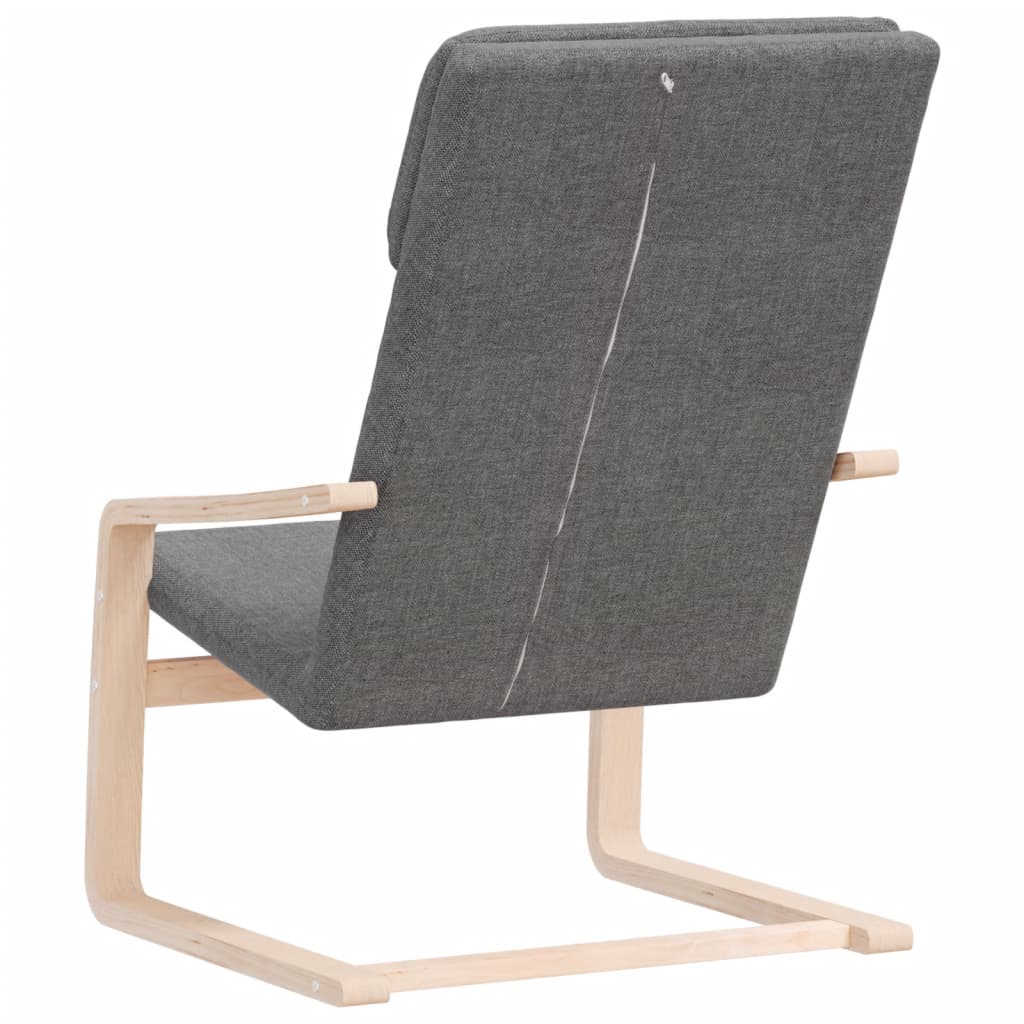 Relaxstoel stof donkergrijs