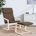 Relaxstoel stof donkerbruin