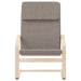 Relaxstoel stof taupe