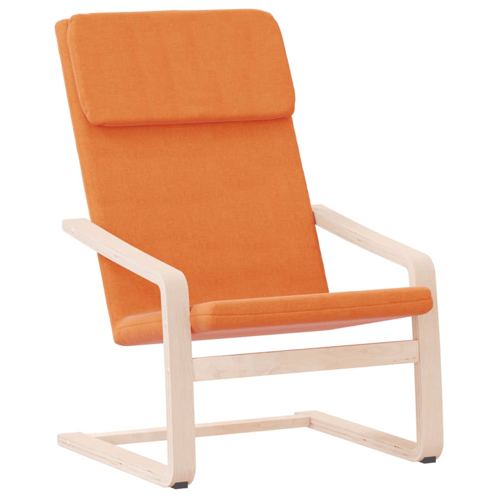 Relaxstoel stof donkergeel