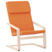 Relaxstoel stof donkergeel