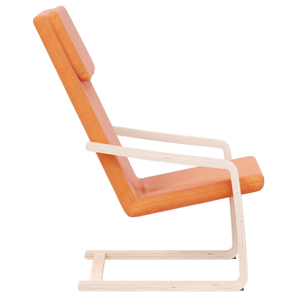 Relaxstoel stof donkergeel