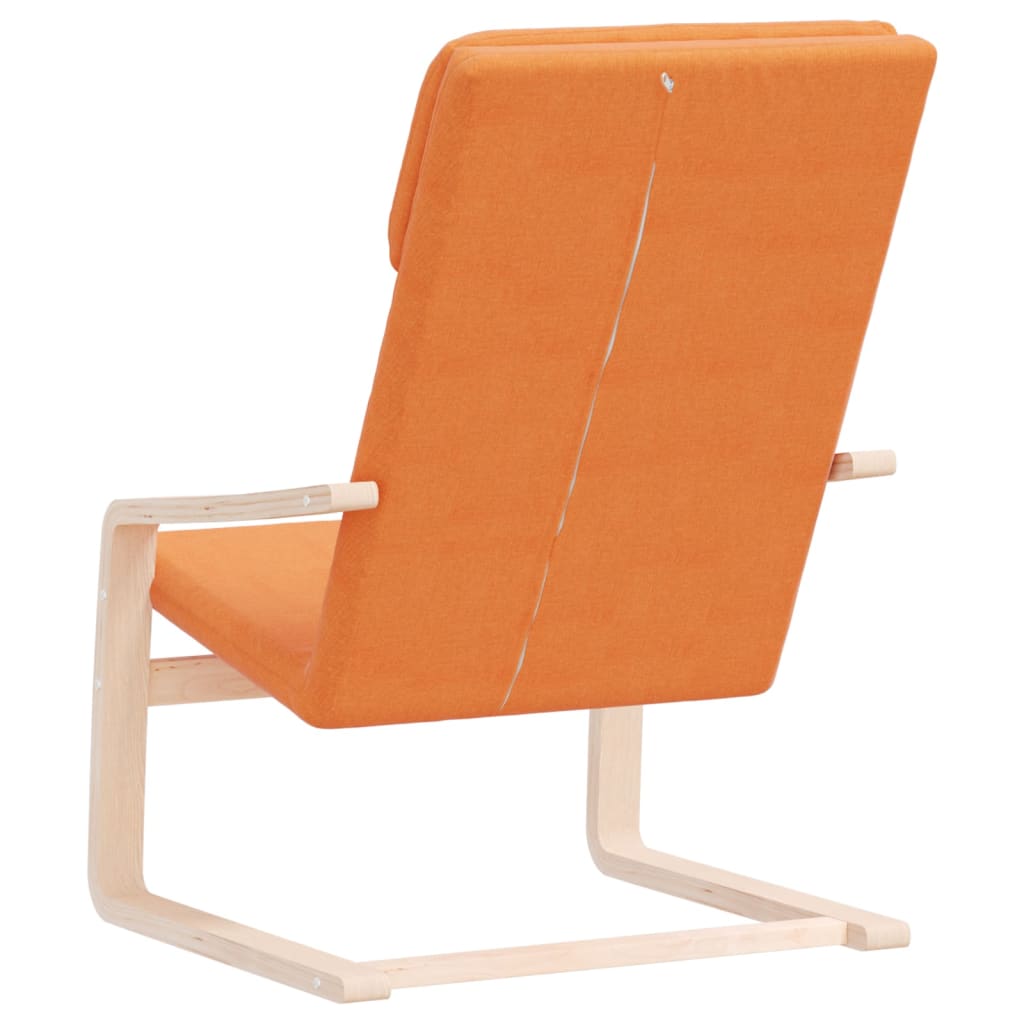 Relaxstoel stof donkergeel