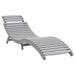 Ligbedden 2 st 184x55x64 cm massief acaciahout grijs