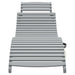 Ligbedden 2 st 184x55x64 cm massief acaciahout grijs
