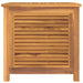 Tuinbox met zak 60x50x58 cm massief teakhout