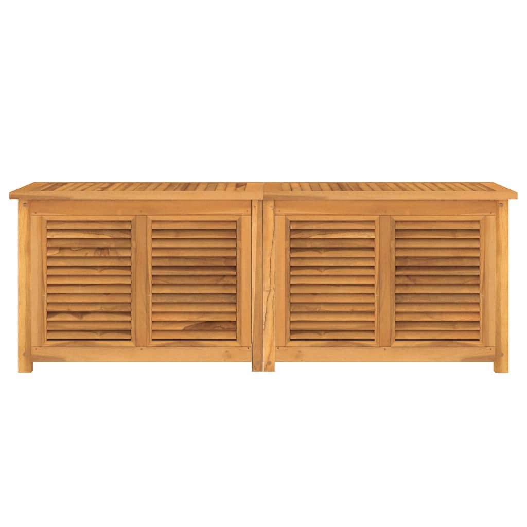 Tuinbox met zak 150x50x55 cm massief teakhout