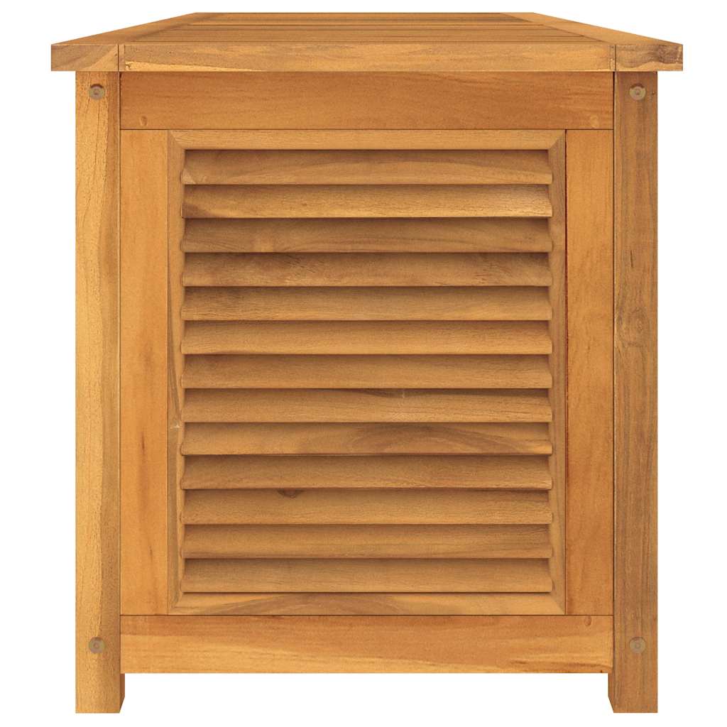 Tuinbox met zak 150x50x55 cm massief teakhout