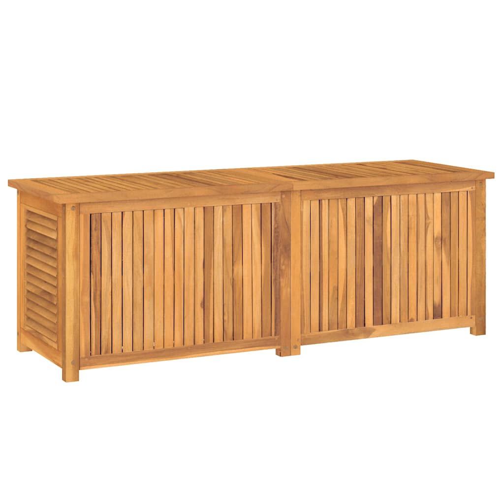 Tuinbox met zak 150x50x55 cm massief teakhout