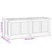 Tuinbox met zak 150x50x55 cm massief teakhout