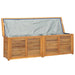 Tuinbox met zak 175x50x55 cm massief teakhout