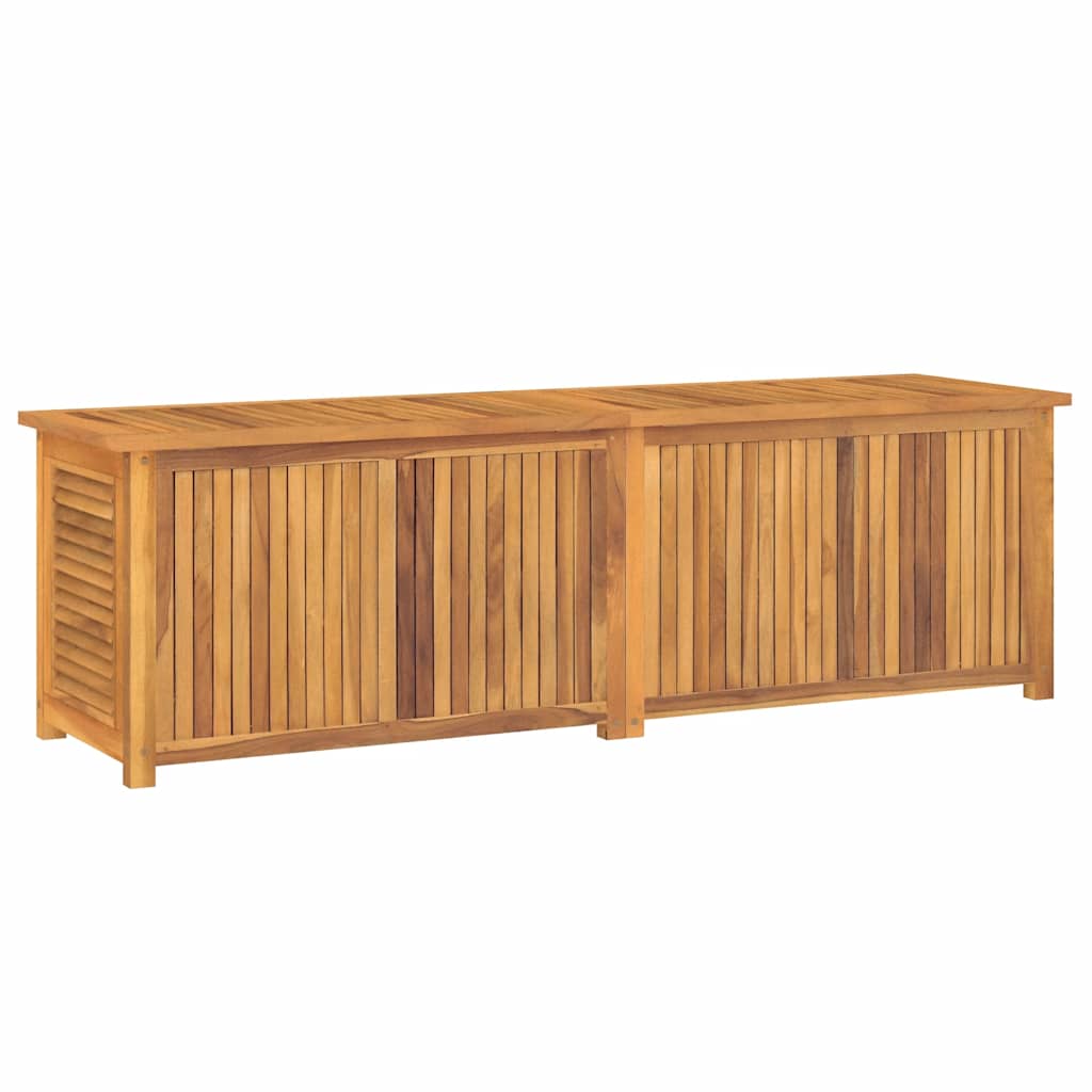 Tuinbox met zak 175x50x55 cm massief teakhout
