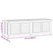 Tuinbox met zak 175x50x55 cm massief teakhout