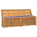 Tuinbox met zak 200x50x55 cm massief teakhout