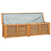 Tuinbox met zak 200x50x55 cm massief teakhout