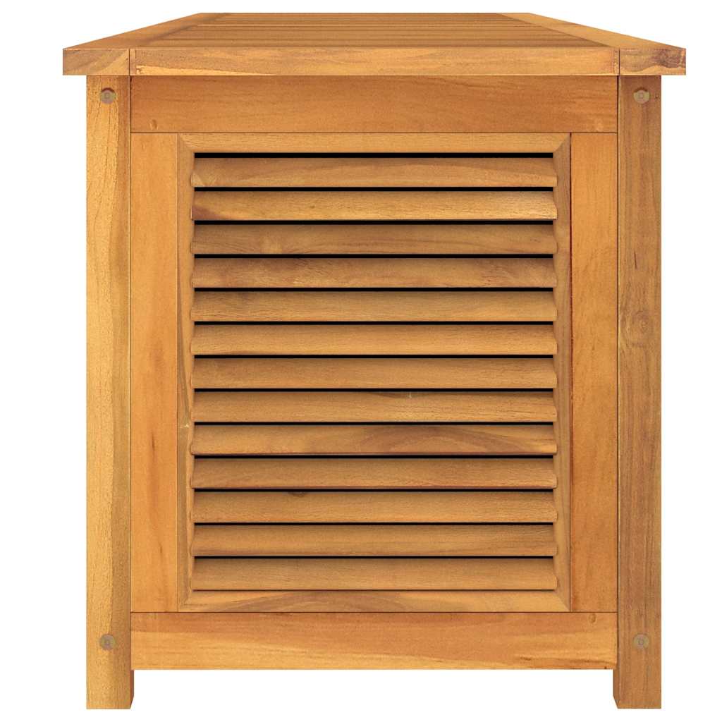 Tuinbox met zak 200x50x55 cm massief teakhout