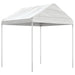 Prieel met dak 8,92x2,28x2,69 m polyetheen wit