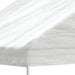Prieel met dak 11,15x4,08x3,22 m polyetheen wit