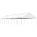 Prieel met dak 17,84x5,88x3,75 m polyetheen wit