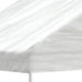 Prieel met dak 17,84x5,88x3,75 m polyetheen wit