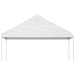 Prieel met dak 20,07x5,88x3,75 m polyetheen wit