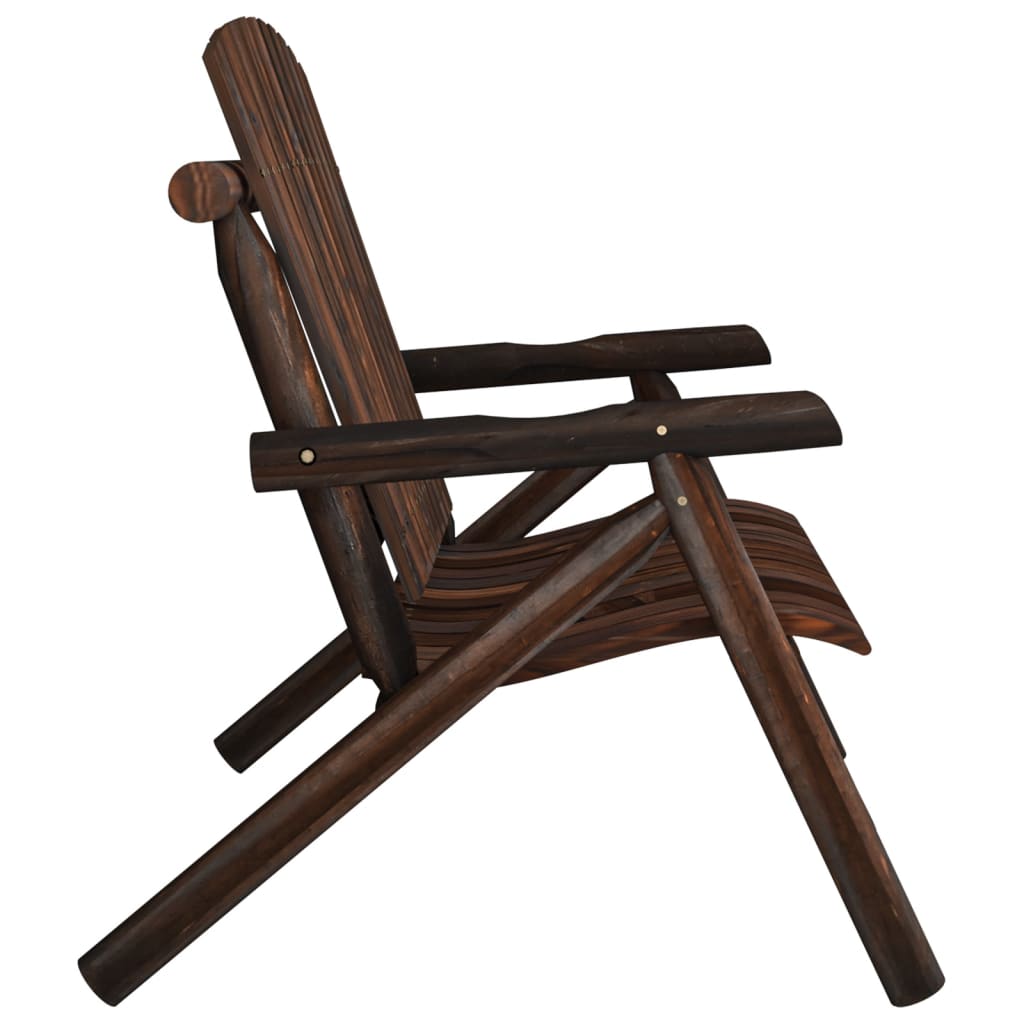 Tuinbank 2-Zits 119X85X98 Cm Massief Vurenhout Donkerbruin