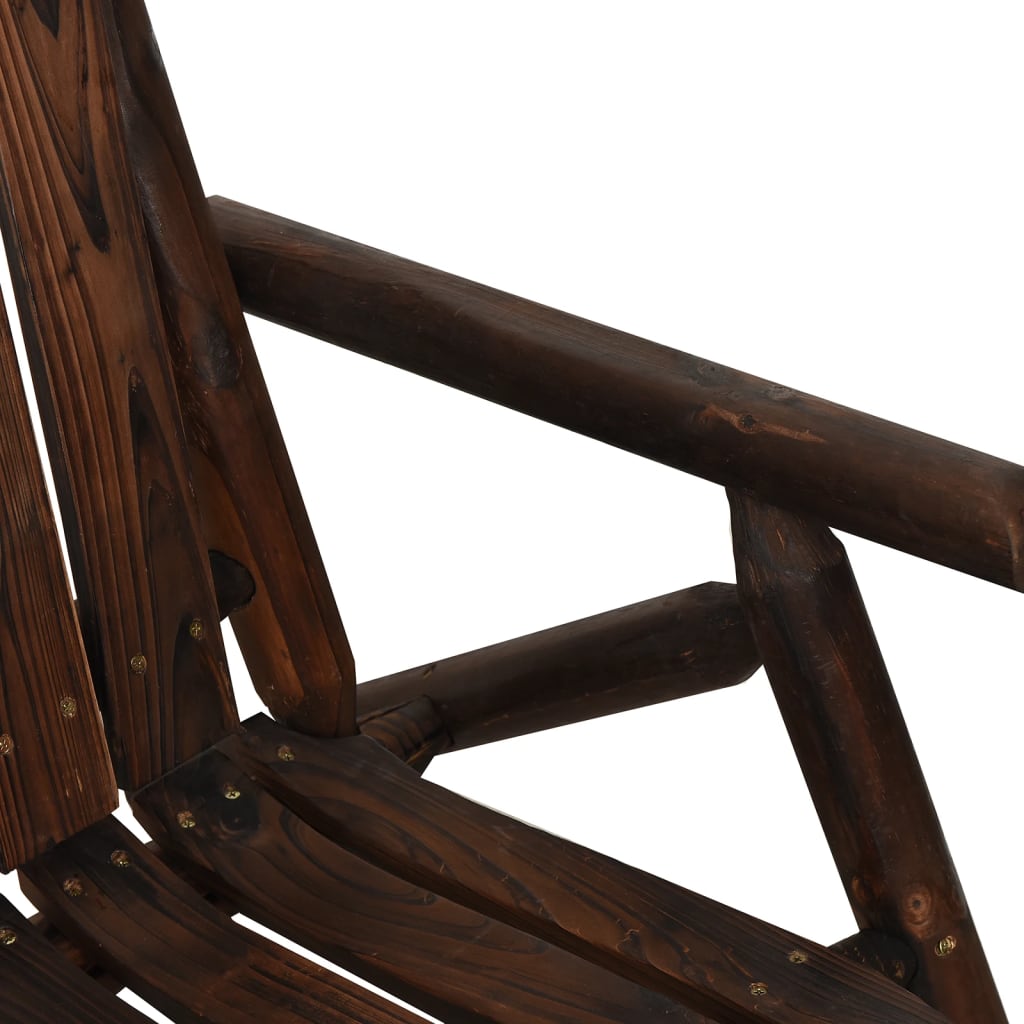 Tuinbank 2-Zits 119X85X98 Cm Massief Vurenhout Donkerbruin
